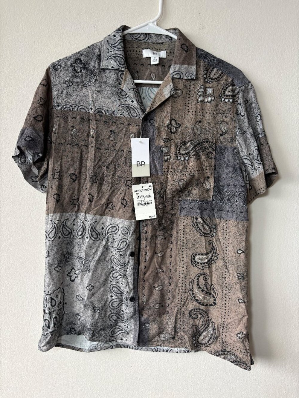 BP Patterned Button Down - Size XXS NWT